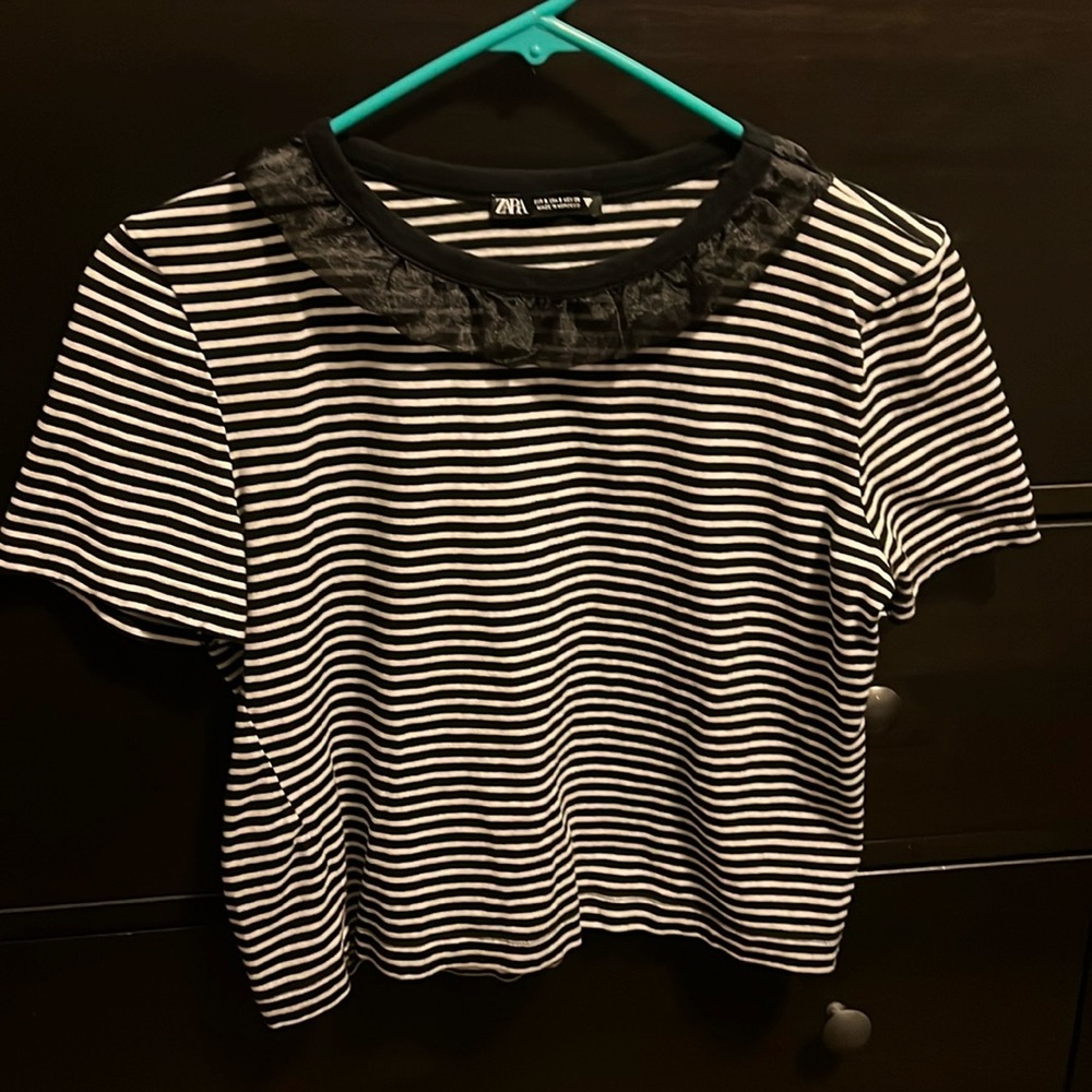 Zara striped t shirt